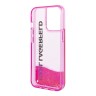 Чехол Lagerfeld Liquid glitter Elongated logo Hard Translucent для iPhone 13 Pro Max, розовый