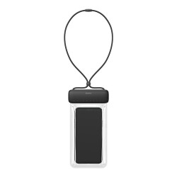 Водонепроницаемый чехол Baseus Let's go Slip Cover Waterproof Bag для смартфонов (до 7"), серый/черный