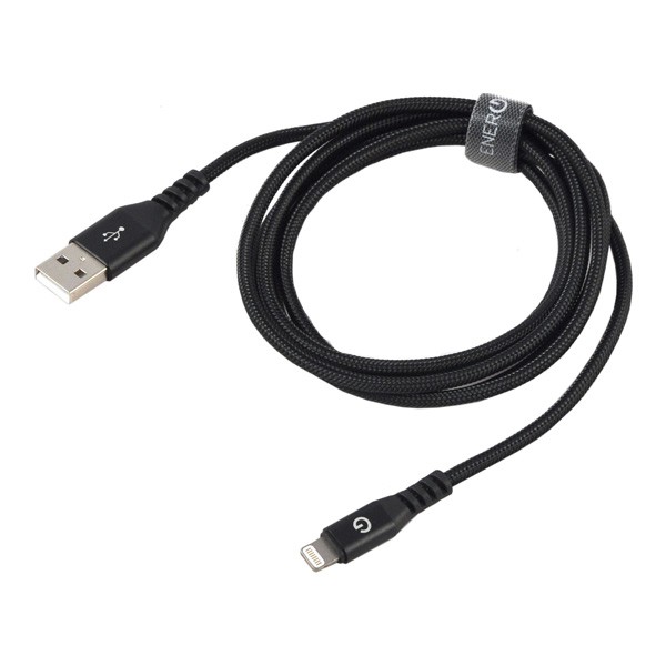 EnergEA Alutough MFi Lightning/USB (1.5 м), черный CBL-AT-BLK150