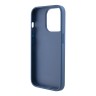 Guess для iPhone 15 Pro чехол PU 4G Bottom stripe Metal logo Hard Blue