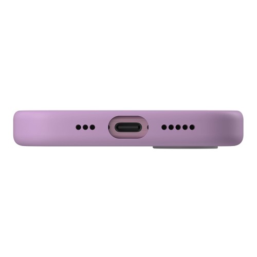 Uniq для iPhone 16 чехол силиконовый LINO Grape Pink (Magsafe)