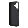 Guess для iPhone 16 чехол PU кожа 4G Big metal logo Black