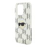 Karl Lagerfeld для iPhone 16 Pro чехол PC/TPU Monogram NFT Karl прозрачный