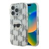 Karl Lagerfeld для iPhone 16 Pro чехол PC/TPU Monogram NFT Karl прозрачный