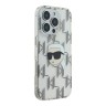 Karl Lagerfeld для iPhone 16 Pro чехол PC/TPU Monogram NFT Karl прозрачный