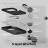 Elago для iPhone 15 чехол Soft silicone (Liquid) Black (MagSafe)