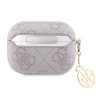 Guess для Airpods Pro 2 чехол PU leather 4G with Classic metal logo and Charm Pink