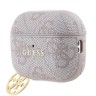Guess для Airpods Pro 2 чехол PU leather 4G with Classic metal logo and Charm Pink
