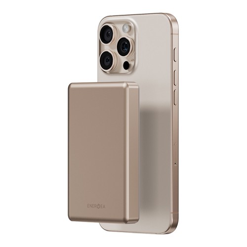 Energea АКБ AluPac 10K, 10000W MagSafe 15W USB-C 20W Ultra Light Aluminium Gold
