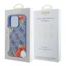 Guess для iPhone 16 Pro чехол PU Flowers Roses Hard Blue (MagSafe)