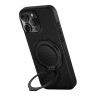 Uniq для iPhone 16 Pro Max чехол KEVA AIR Kevlar + GripFit Premium Mount Black (MagSafe)