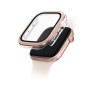 Uniq для Apple Watch 46 mm чехол VOUTE with 9H Tempered Glass Rose Gold