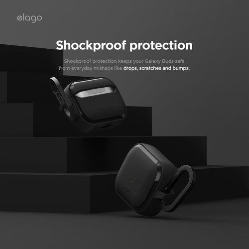 Elago для Galaxy Buds 3/3 Pro чехол EDC Hang case Black