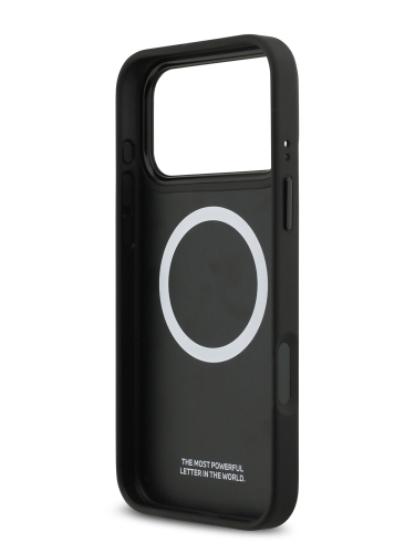 BMW для iPhone 17 Pro Max чехол M-series PU Quilted Metal logo Hard Grey (MagSafe)