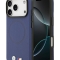 BMW для iPhone 17 Pro чехол M-series PU Full Wrapped Metal logo & Cam Hard Navy (MagSafe)
