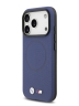 BMW для iPhone 17 Pro чехол M-series PU Full Wrapped Metal logo & Cam Hard Navy (MagSafe)