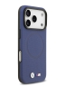 BMW для iPhone 17 Pro чехол M-series PU Full Wrapped Metal logo & Cam Hard Navy (MagSafe)