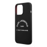 Чехол Karl Lagerfeld Liquid silicone RSG logo Hard для iPhone 13 Pro Max, черный