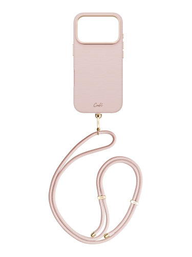 Uniq для iPhone 17 Pro чехол COEHL Strap series Mirelle Shell Pink (MagSafe)