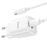 HOCO сетевое зарядное устройство C149A Charm charger set Type-C PD30W + USB-A QC3.0 +кабель C-to-C White