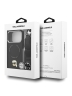 Karl Lagerfeld для iPhone 17 Pro чехол Crossbody PU NFT Karl head Metal&Cam Hard + Strap Black (MagSafe)