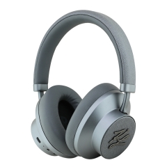 Karl Lagerfeld наушники беспроводные накладные Bluetooth HP ANC/ENC PU Grained Metal Initials Logo Grey