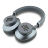 Karl Lagerfeld наушники беспроводные накладные Bluetooth HP ANC/ENC PU Grained Metal Initials Logo Grey