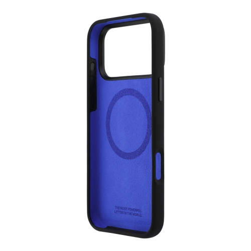 BMW для iPhone 17 Pro Max чехол M-series Liquid silicone Metal cam Double logo Hard Black (MagSafe)