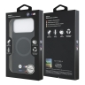 BMW для iPhone 17 Pro Max чехол M-series Liquid silicone Metal cam Double logo Hard Black (MagSafe)