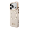 Guess для iPhone 17 Pro чехол IML Script Metal logo and Camera Hard Pink (MagSafe)