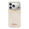 Guess для iPhone 17 Pro чехол IML Script Metal logo and Camera Hard Pink (MagSafe)