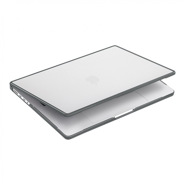 Чехол Uniq Venture для MacBook Pro 16 (2021), прозрачный/серый