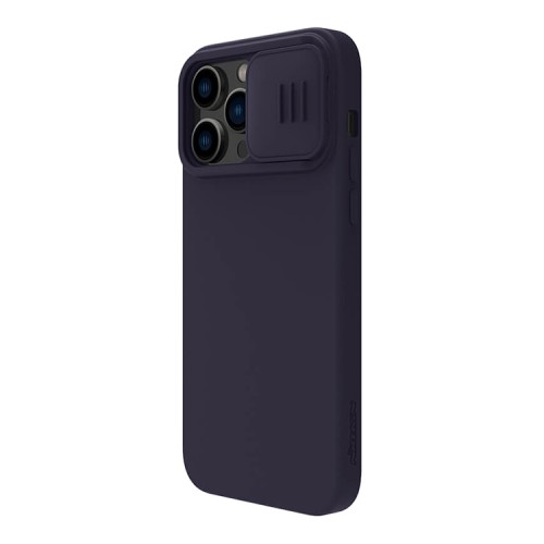 Чехол Nillkin CamShield Silky Magnetic Silicone для iPhone 14 Pro, Dark Purple (magsafe)