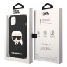 Чехол Lagerfeld Liquid silicone Karl's Head для iPhone 14, черный