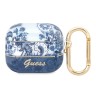 Чехол Guess Toile de Jouy с карабином для Airpods 3 (2021), синий