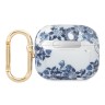 Чехол Guess Toile de Jouy с карабином для Airpods 3 (2021), синий