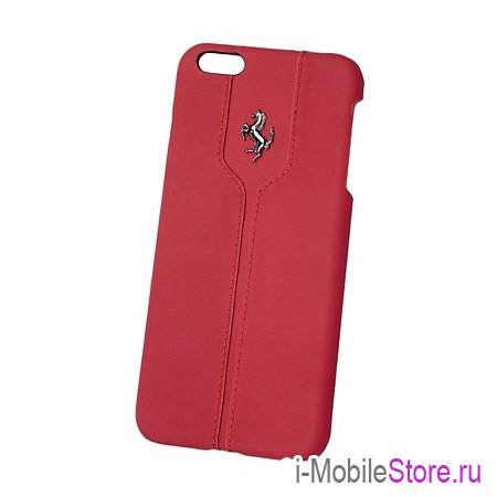 Кожаный чехол Ferrari Montecarlo Hard для iPhone 6 Plus/6s Plus, красный