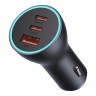 Автомобильная зарядка Baseus Golden Contactor Pro Triple Fast Charger 2*USB-C+USB-A 65W