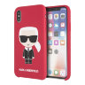 Чехол Karl Lagerfeld Liquid silicone Iconic Karl для iPhone X/XS, красный