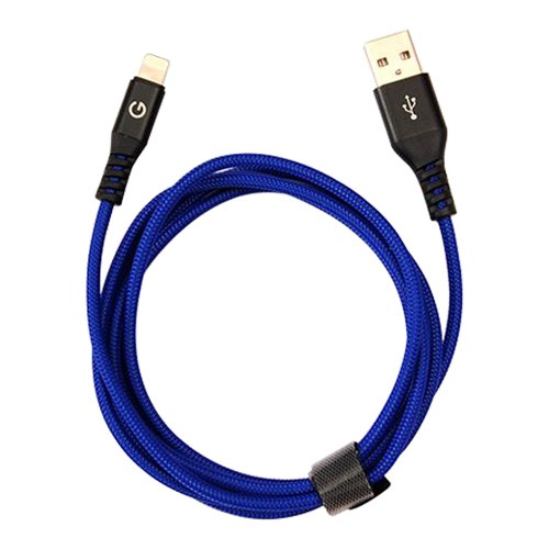 EnergEA Alutough MFi Lightning/USB (1.5 м), синий CBL-AT-BLU150