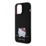 Hello Kitty для iPhone 14 Pro чехол Liquid silicone Dreaming Kitty Hard Black