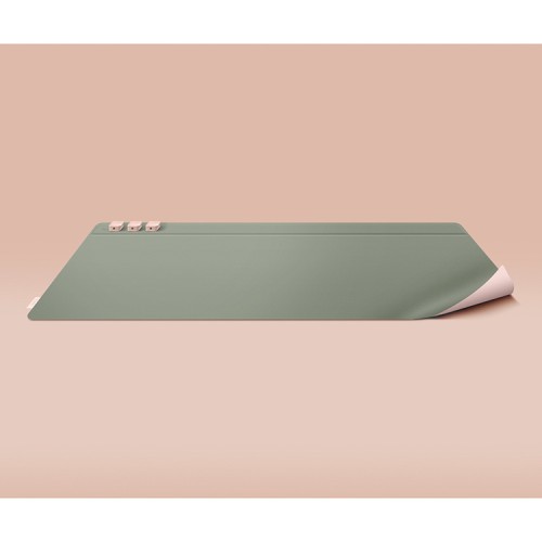Uniq органайзер пространства Hagen reversible Desk Mat + 3 POD Mag buttons Blush Pink/Mist Green