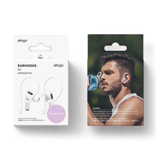 Elago для AirPods 1/2/3/Pro/Pro 2 крепление EarHook Lavender (2 шт.)