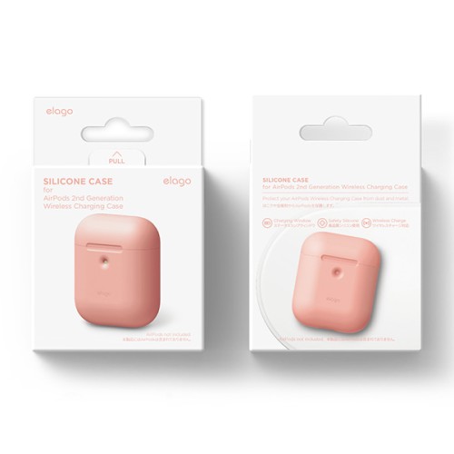 Чехол Elago Silicone case для AirPods 2 wireless, Peach