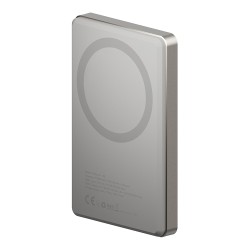 EnergEA АКБ AluPac AIR, 10000W MagSafe 15W USB-C 20W Ultra Light Aluminium Natural Titanium