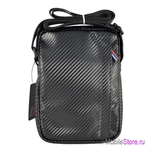 Сумка BMW M-Collection Carbon Tricolor для планшета до 8 дюймов, черная