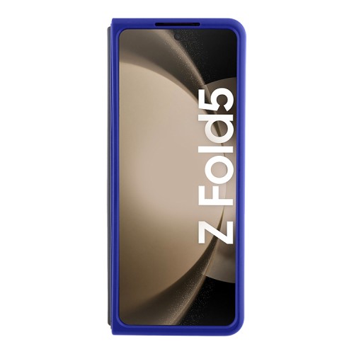 TUMI для Galaxy Z Fold 5 чехол Liquid silicone Metal logo Hard Blue