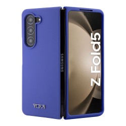 TUMI для Galaxy Z Fold 5 чехол Liquid silicone Metal logo Hard Blue