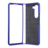 TUMI для Galaxy Z Fold 5 чехол Liquid silicone Metal logo Hard Blue