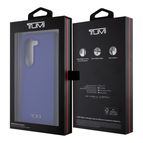 TUMI для Galaxy Z Fold 5 чехол Liquid silicone Metal logo Hard Blue